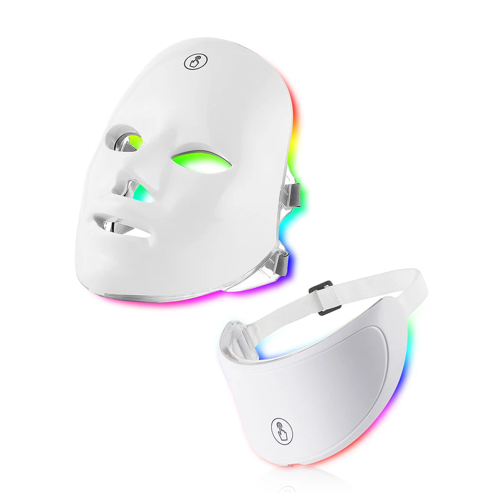 7-Color LED Beauty Mask – Face &amp;amp; Neck Anti-Aging Therapy