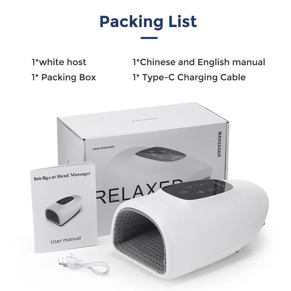 Draadloze Handmassage Apparaat – Intense Compressie & Warmtetherapie