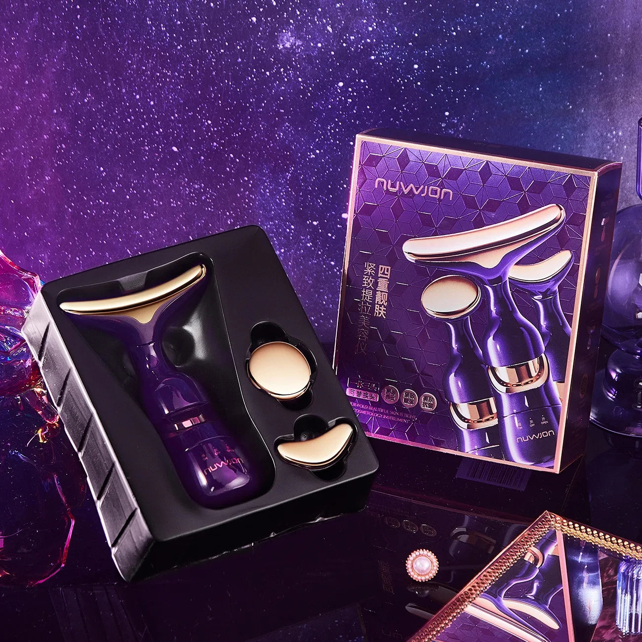 3-in-1 EMS Gezichts- & Hals Massager – Anti-Aging & Lifting