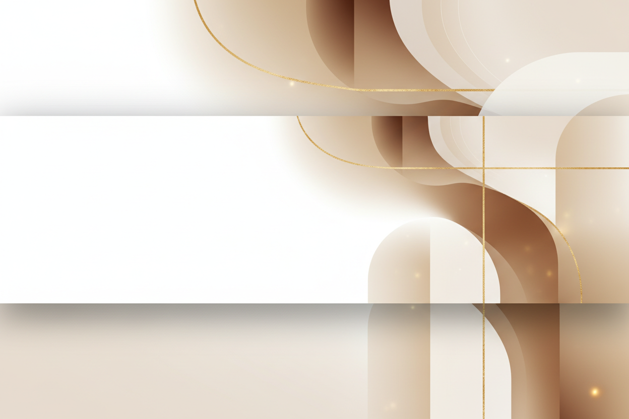 Hero Banner - Minimalistisch Beige & Goud